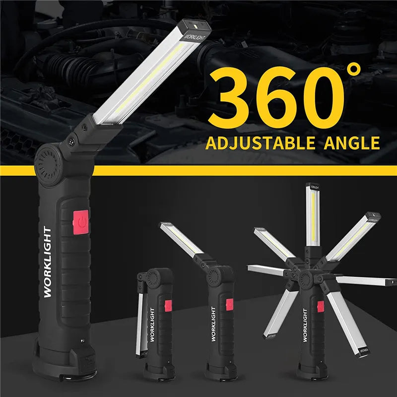 Rechargeable Magnetic LED Work Lights with 5 Modes