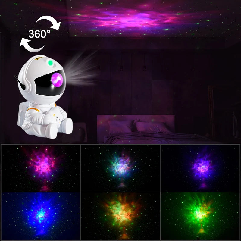 LED Astronaut Projector Starry Sky Galaxy Projector Night Light