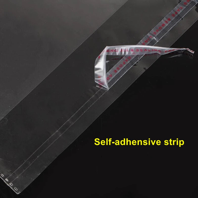 Transparent Self-adhesive  Long Plastic Bag