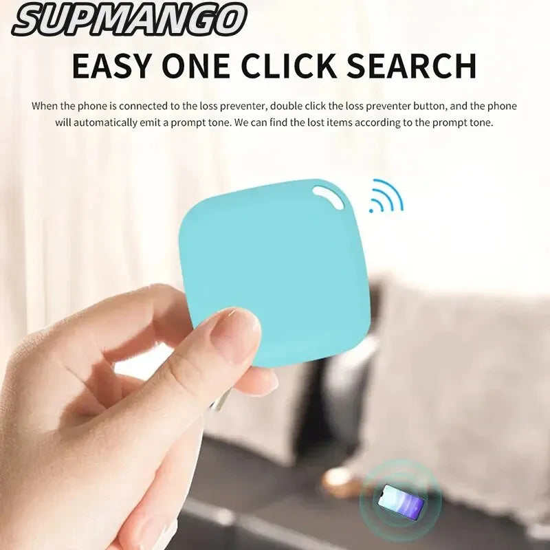 06 Mini Bluetooth 5.0 Tracker AntiLost Device Round Pet Kids Bag Wallet Tracking Smart Finder Locator