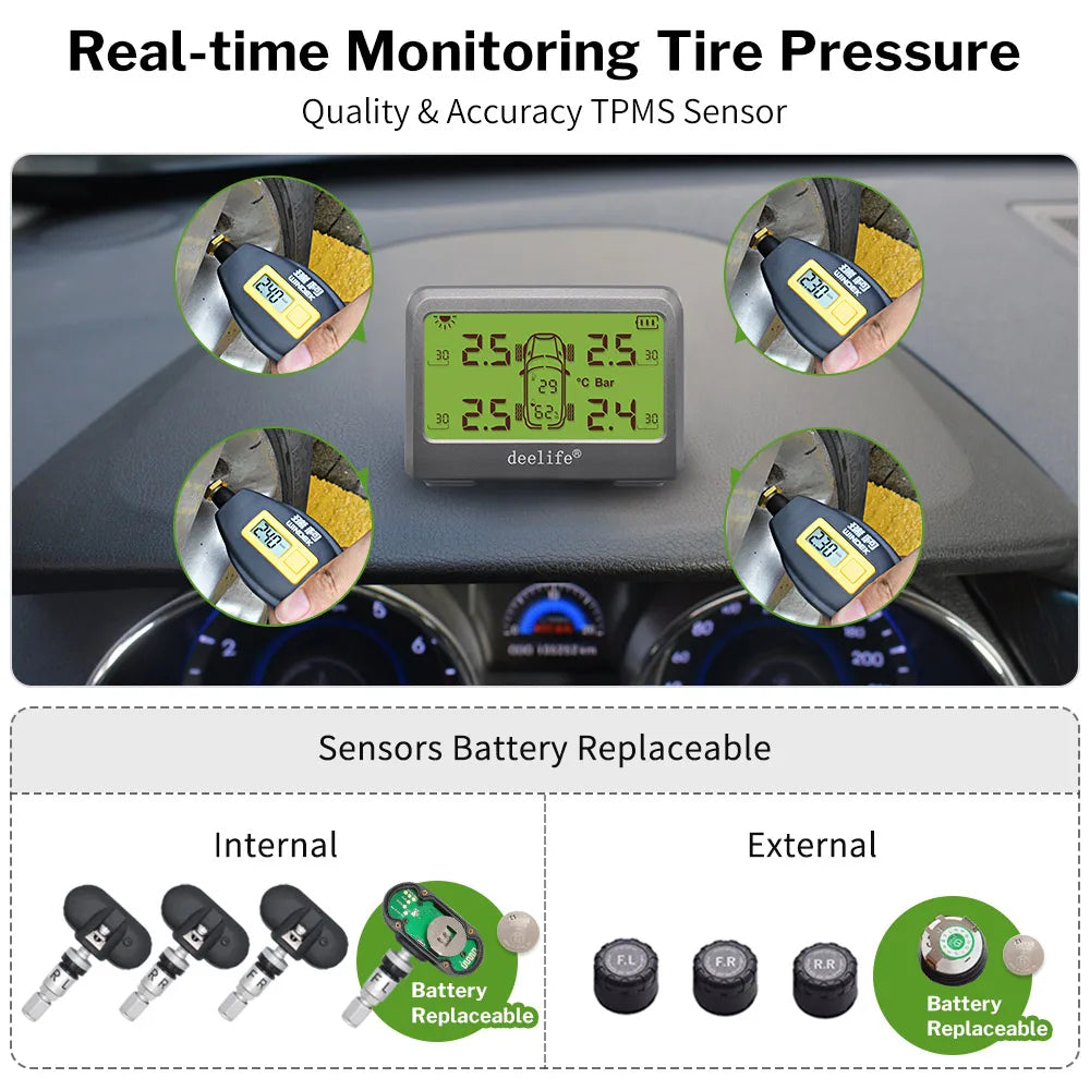 Solar Car Tire Pressure Monitoring System