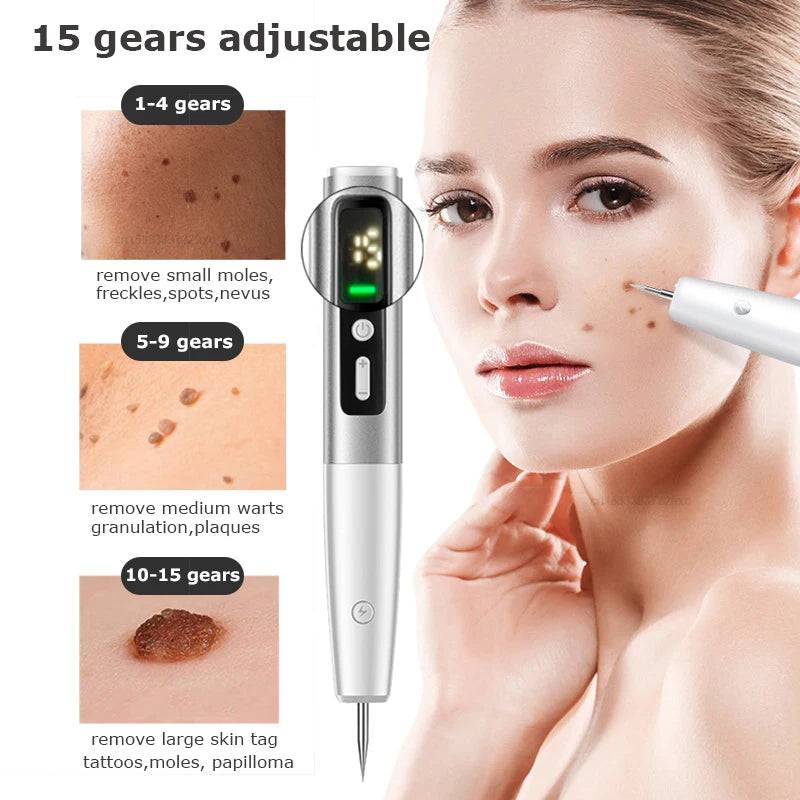 Skin Tag Remover 15-Level Laser Plasma Pen