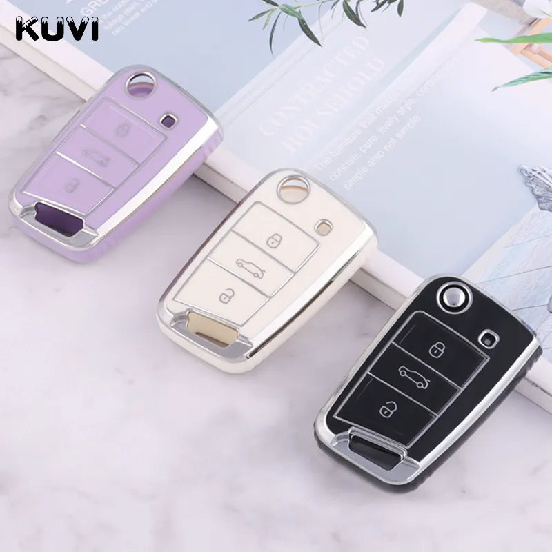 Car Remote Key Case Cover Shell for Volkswagen