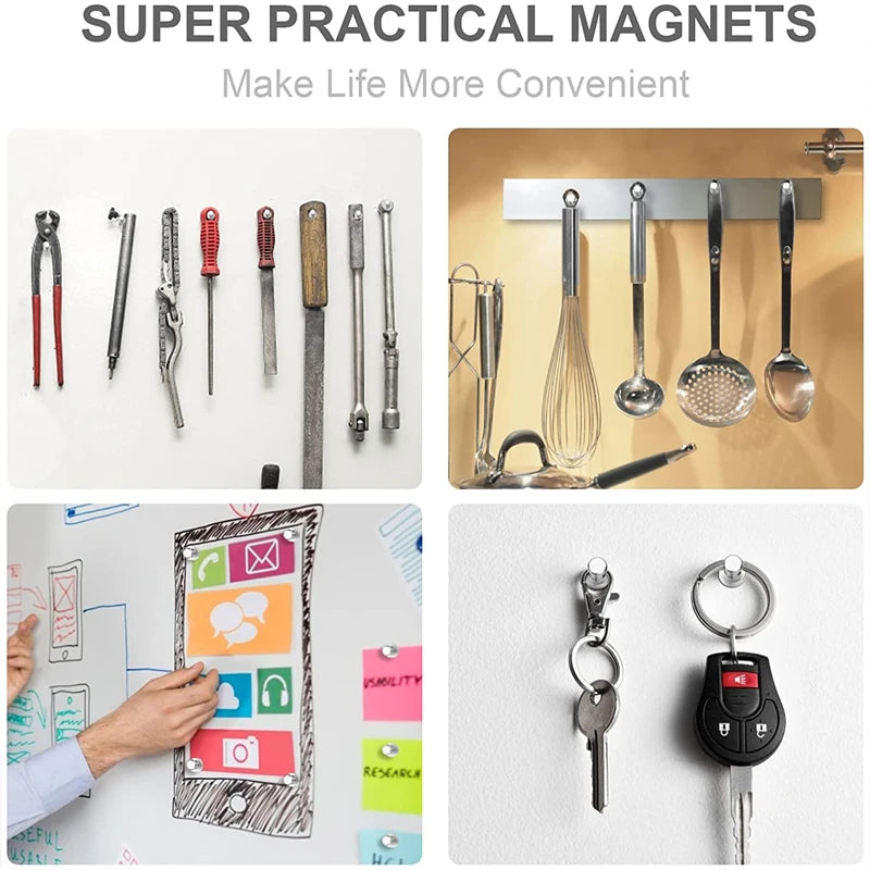3/5/10/12pcs Super Strong Neodymium Magnetic Pushpins S
