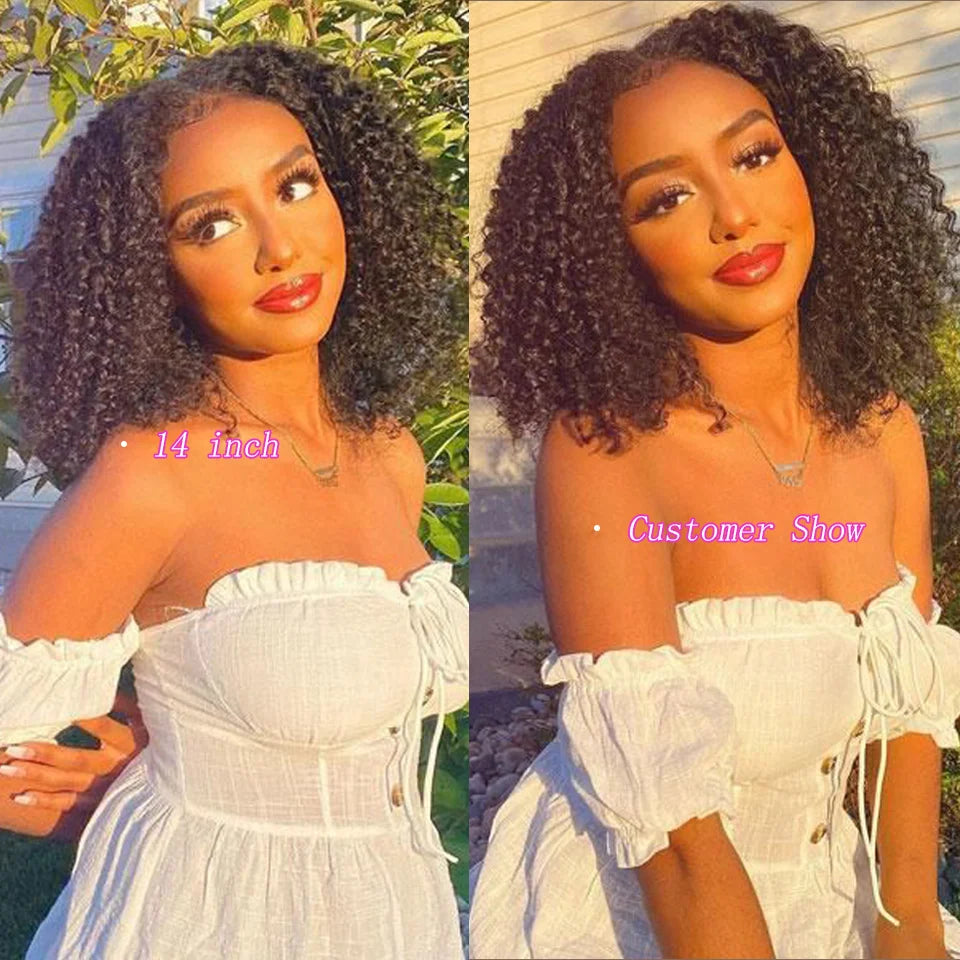 Pre-plucked Peruvian Glueless Bob Wig Water Lace Front Human Hair Wigs