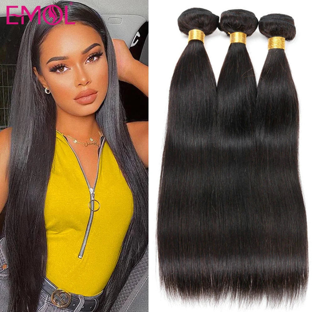 1/3/4 Pieces Indian Straight Hair Bundles