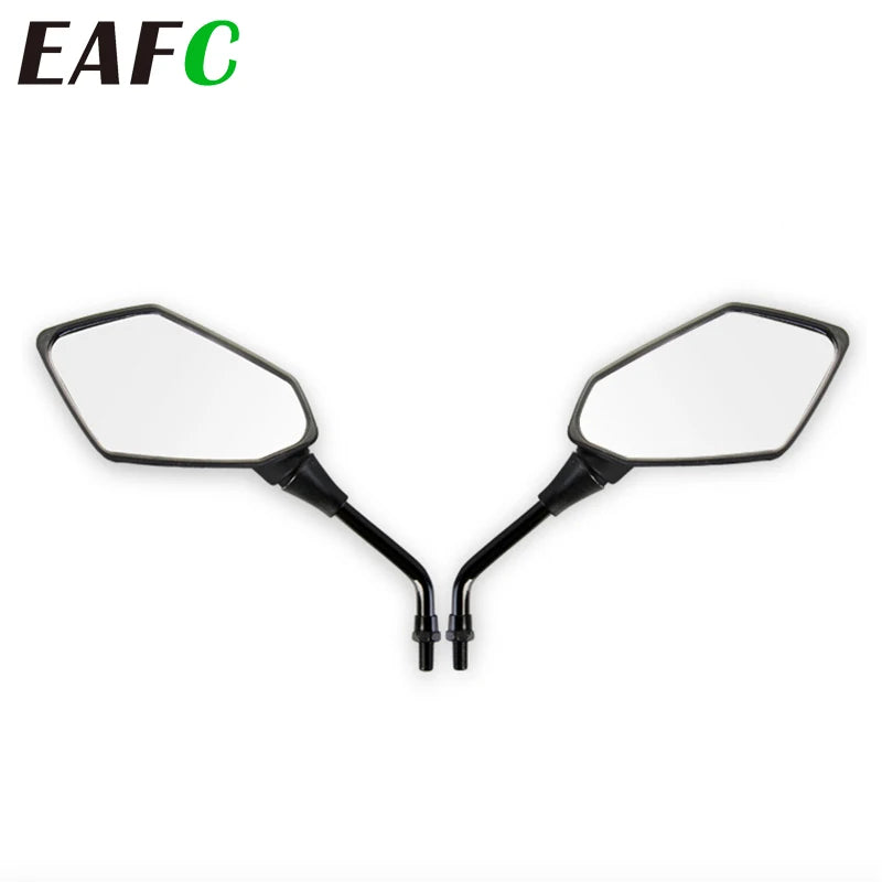 Black 1pair 10mm 8mm Classic Oval Side Motorcycle Mirror