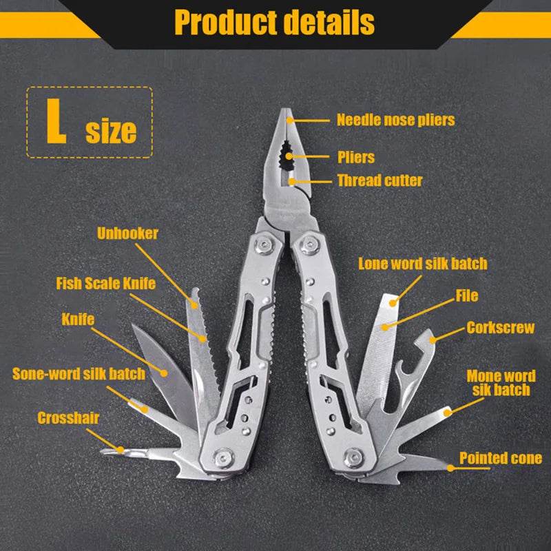 Multifunction Stainless Steel Pocket Knife