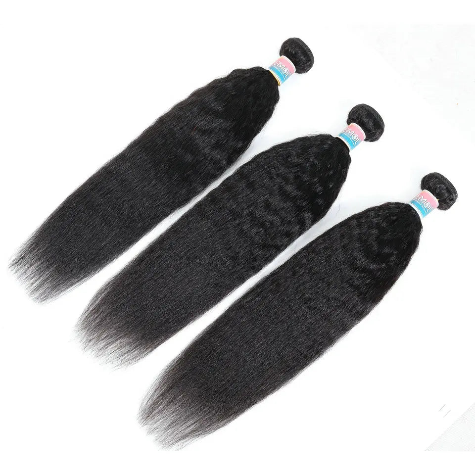 1/3/4 PCS Kinky Straight Human Hair Bundles