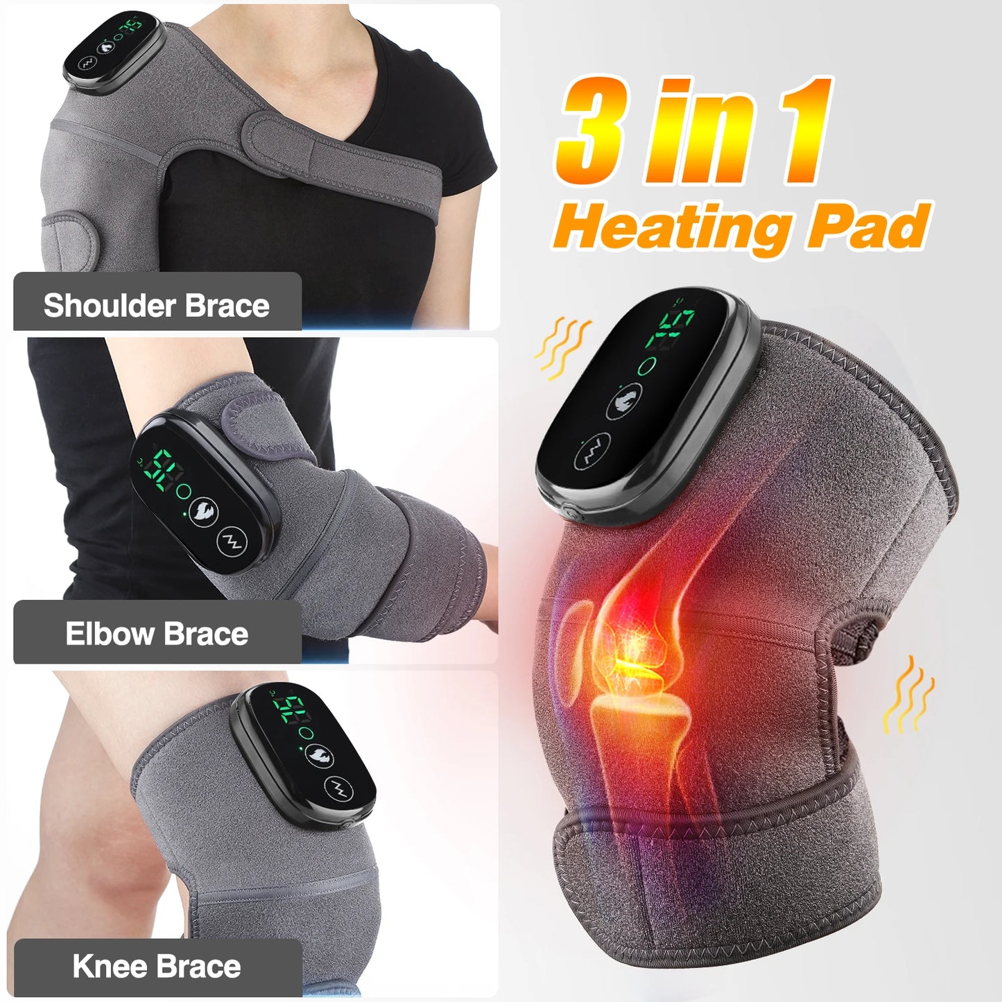 Electric Heating Therapy Knee Vibration Pad