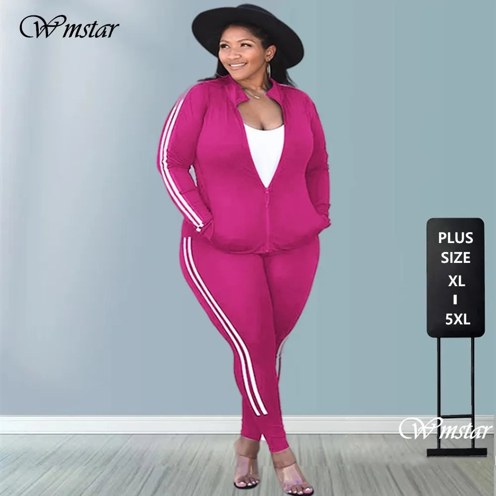 Plus Size 2 Piece Sweatshirt and Sweatpants