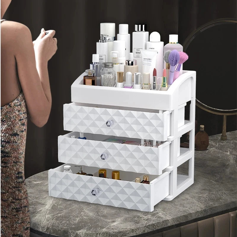 Cosmetic Case Organizer with Drawer