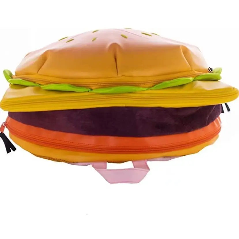 High Capacity Cute Retro Hamburger Kawaii Backpack