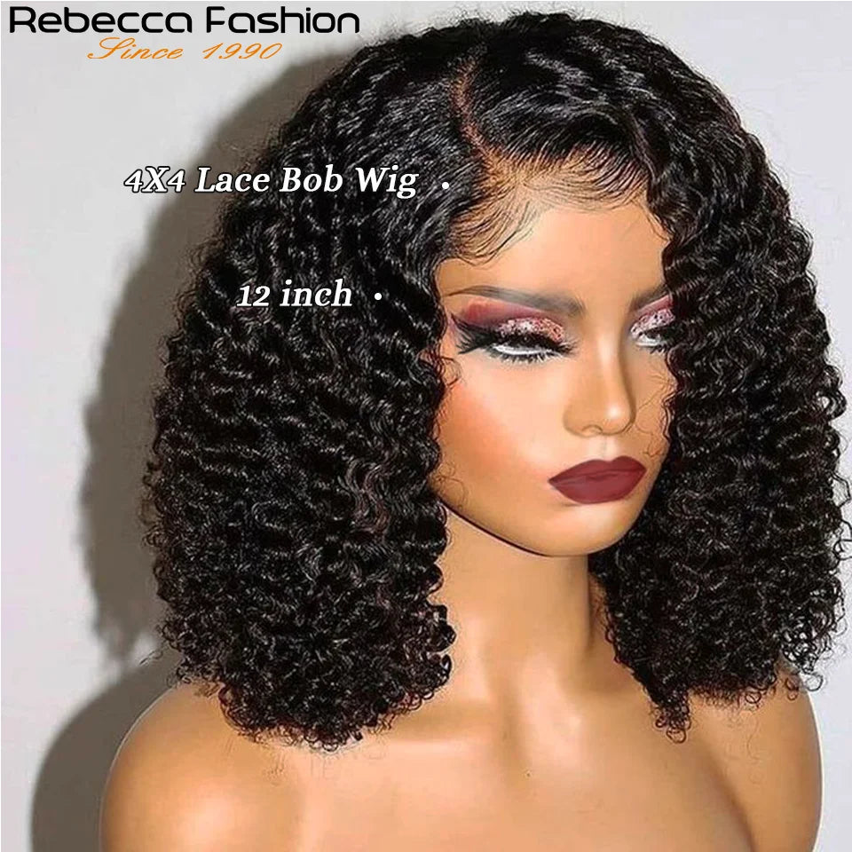 Pre-plucked Peruvian Glueless Bob Wig Water Lace Front Human Hair Wigs