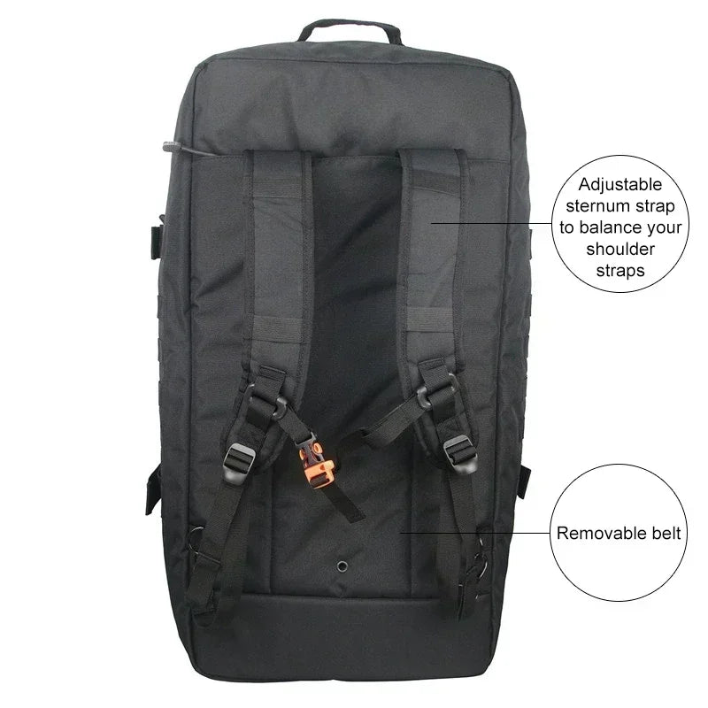 40L 60L 80L Waterproof Travel Bags Large Capacity Luggage Bags Men Duffel Bag Travel Tote Weekend Bag Military Duffel Bag
