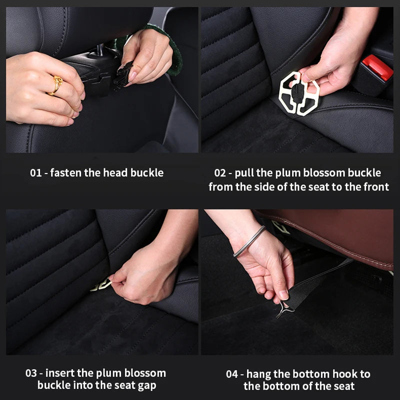 Back Seat Organizer Storage Bag with Foldable Table Tray