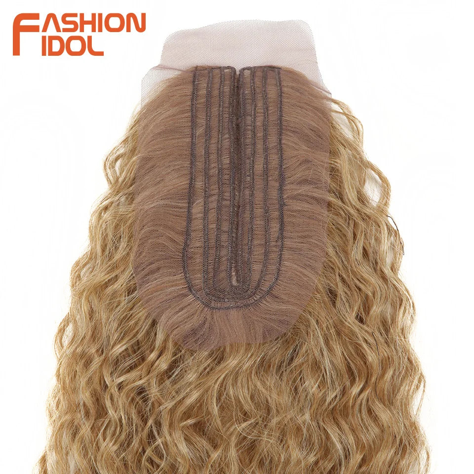 30 inch soft synthetic fake afro hair extensions