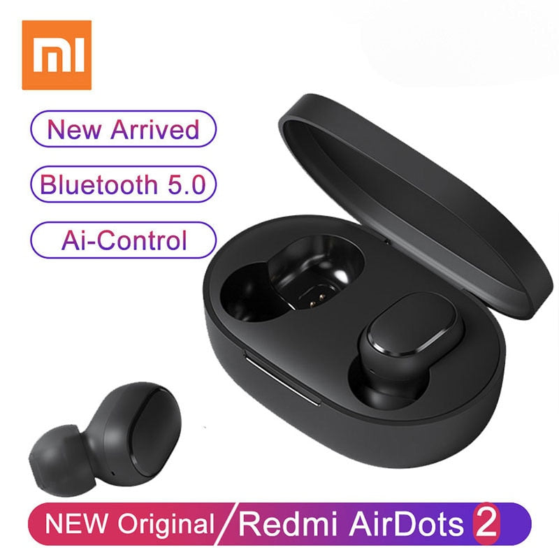 Original Xiaomi Redmi Airdots 2 Fone Bluetooth Earphones Wireless Bluetooth Headset with Mic Wireless Headphones Airdots Earbuds